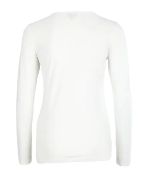 Round Collar And Long-Sleeved T-Shirt
