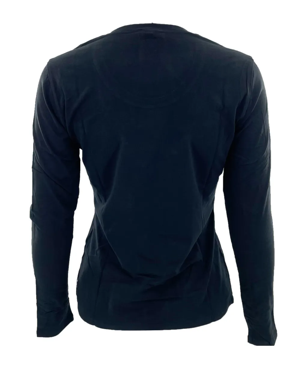 Round Collar And Long-Sleeved T-Shirt