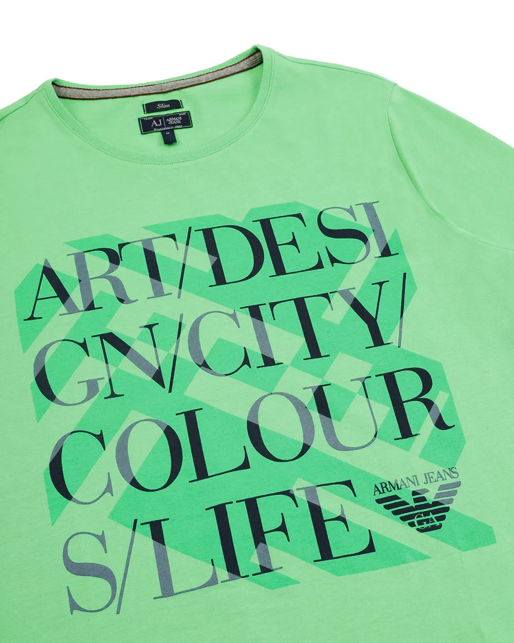 Round Collar Printed T-Shirt