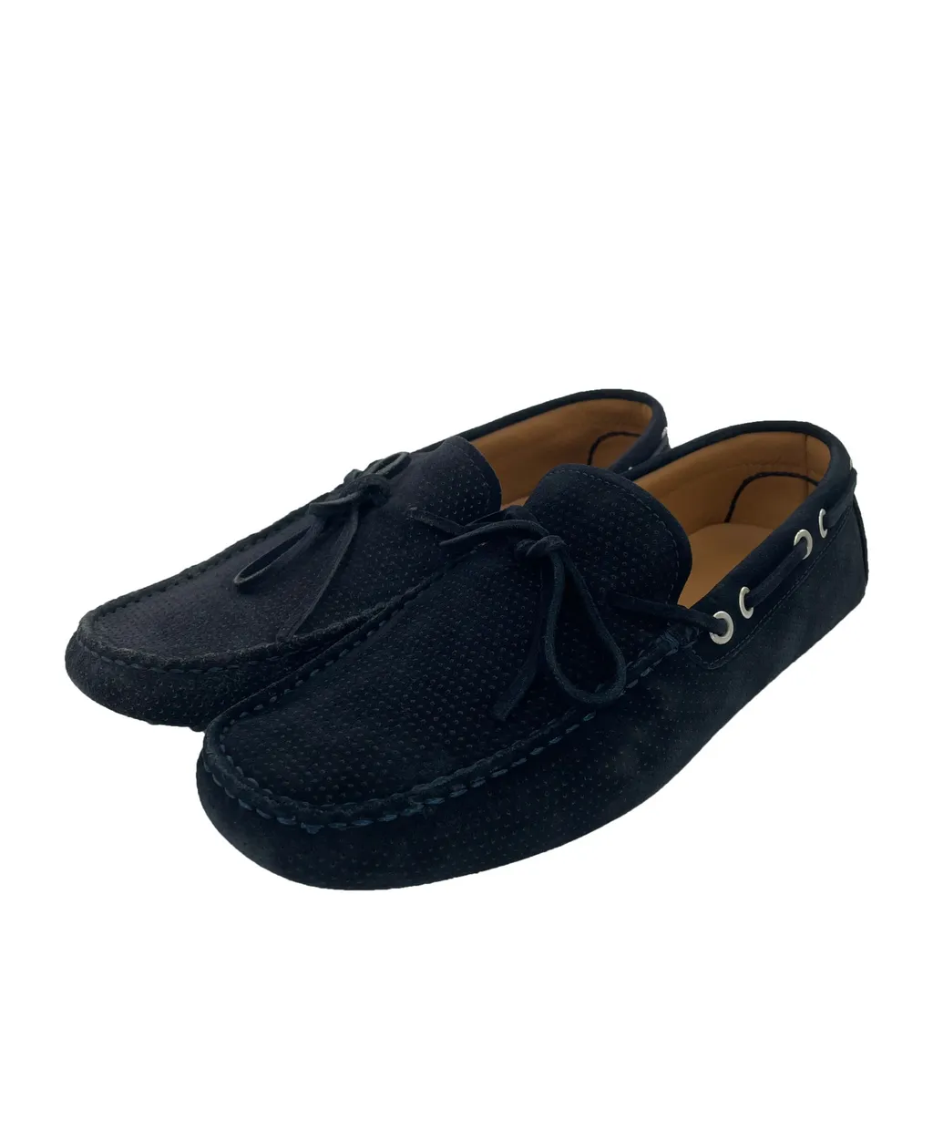 Lacing Round Head Loafers