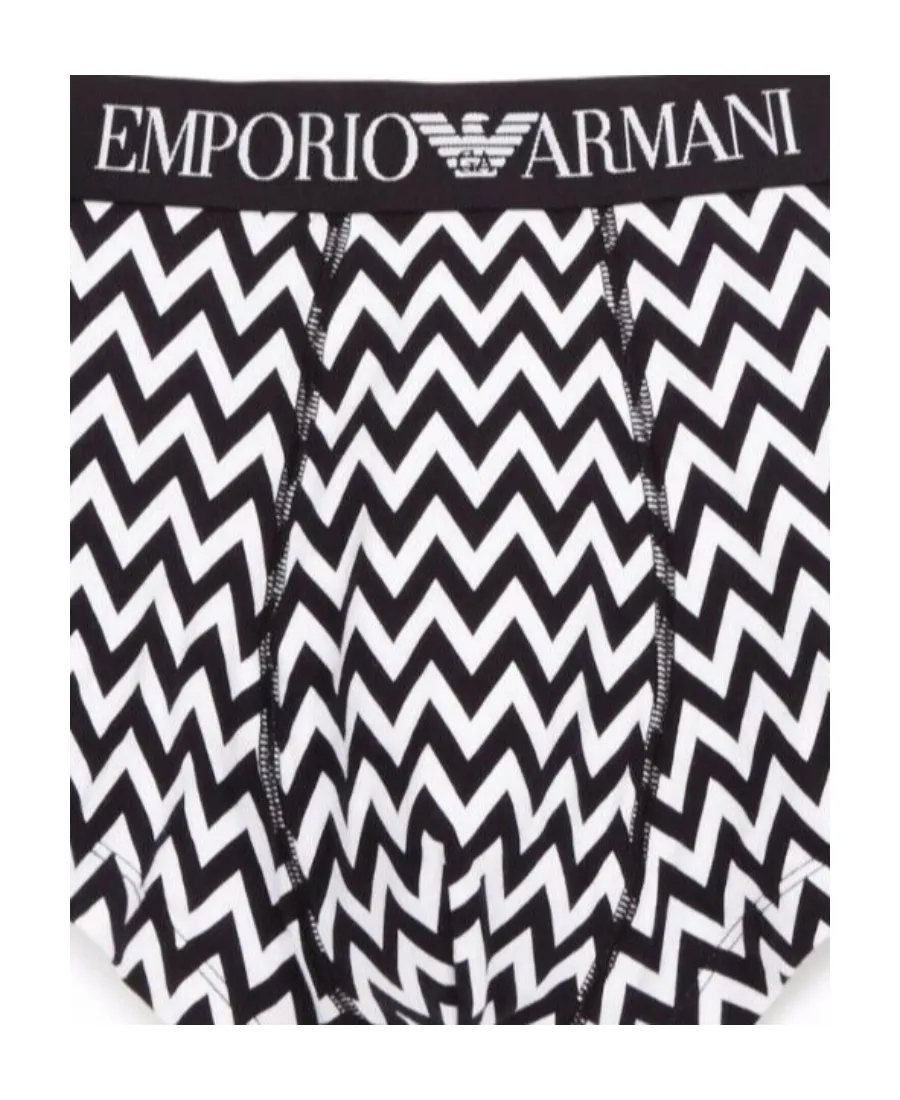 Black And White Fancy Printed Underwear