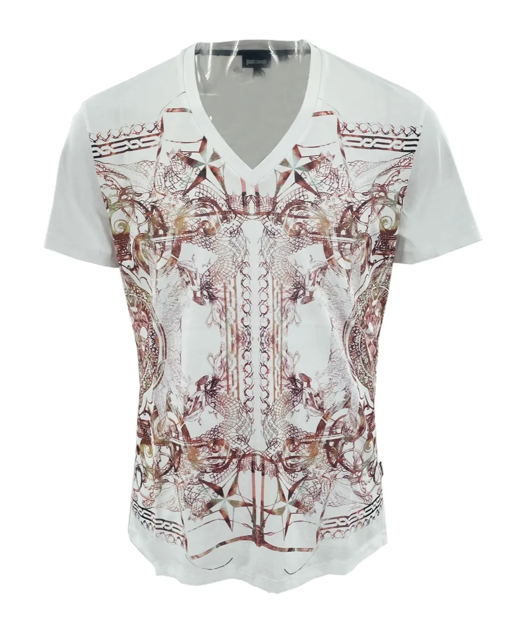 Pattern Printed Short-Sleeved T-Shirt