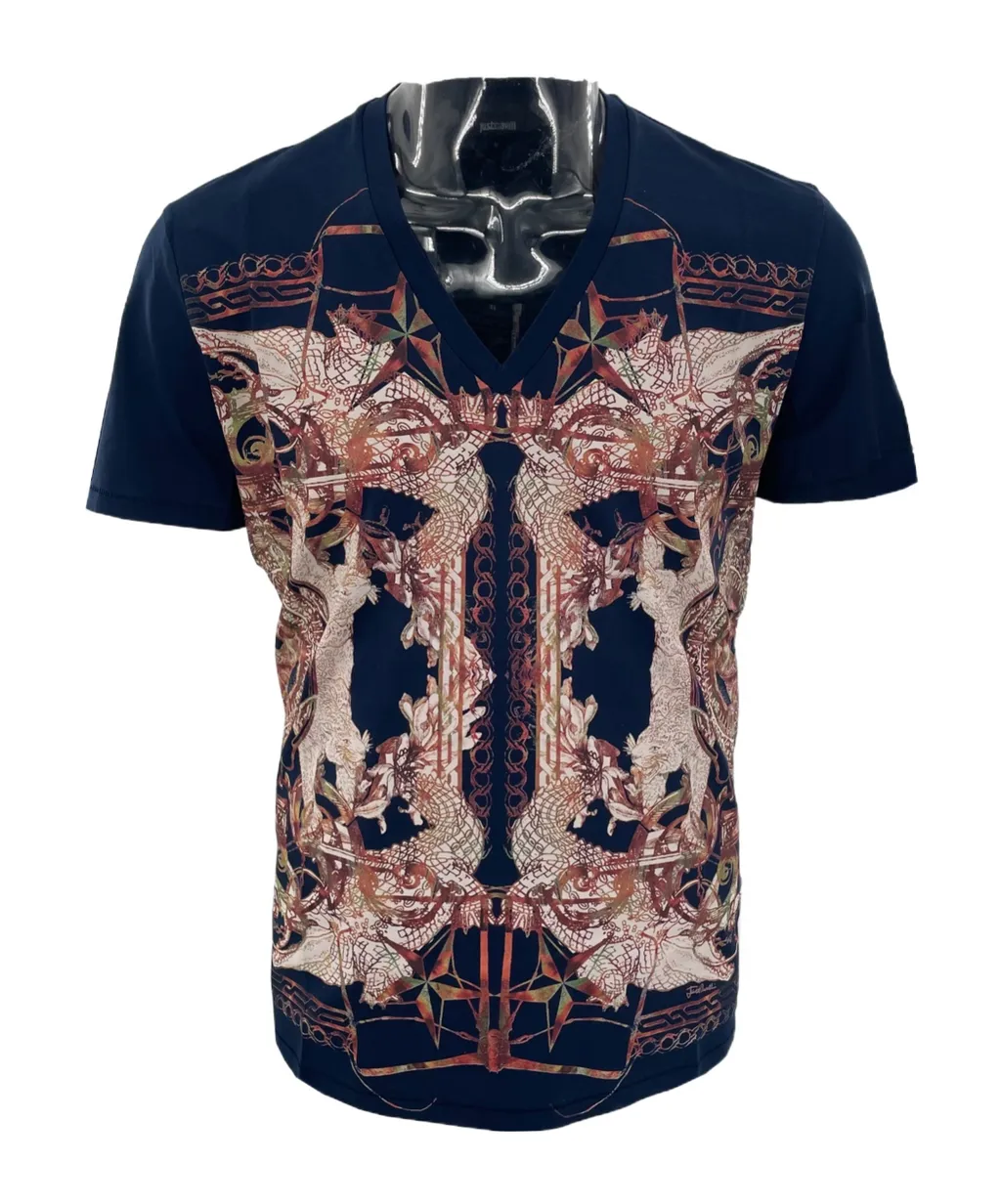 Pattern Printed Short-Sleeved T-Shirt
