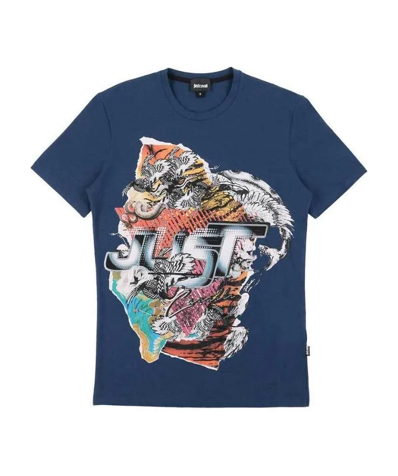 Round Collar Logo T-Shirt