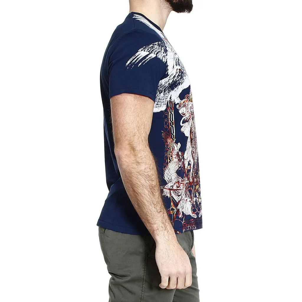 Navy Blue Printed T-Shirt