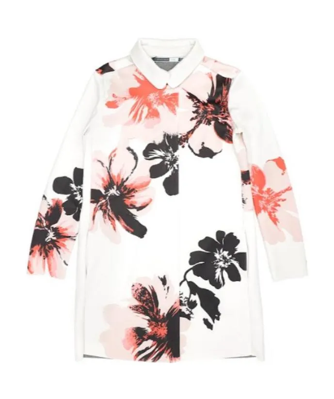 Lapel Printed Casual Jacket