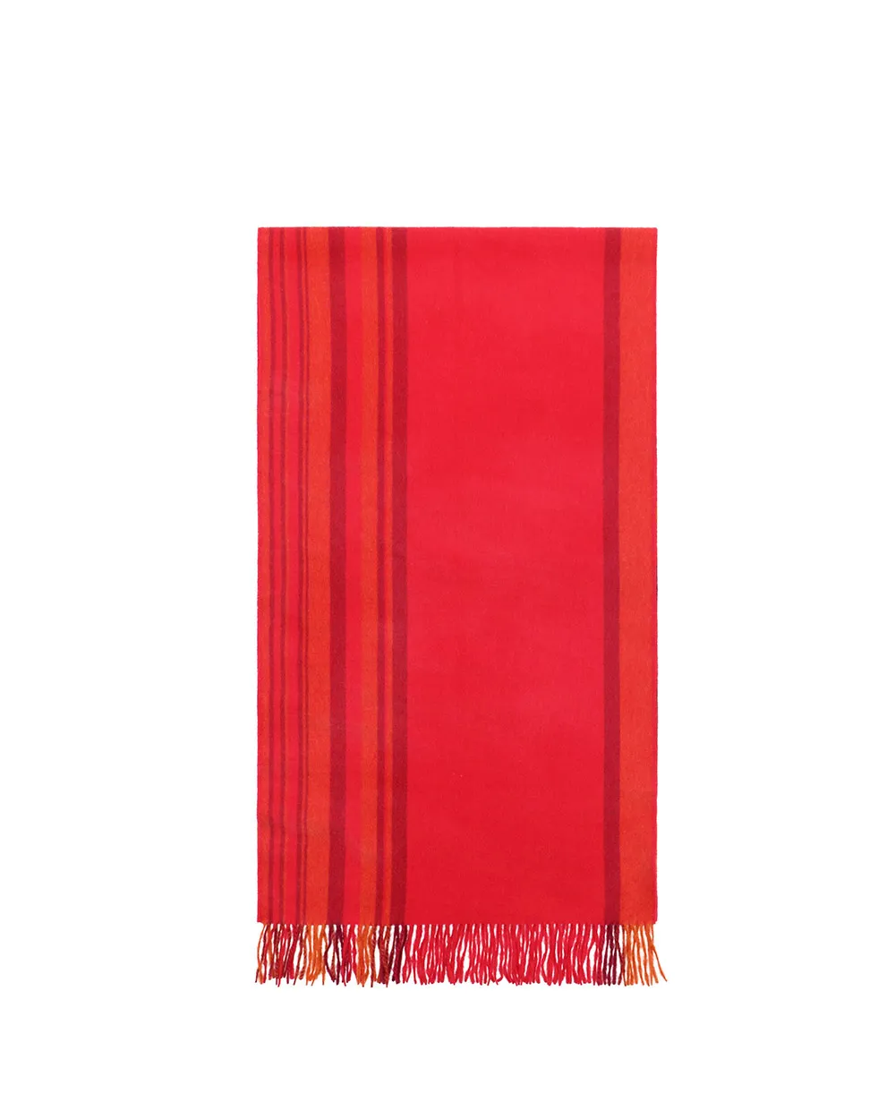 Checked Tassel Scarf