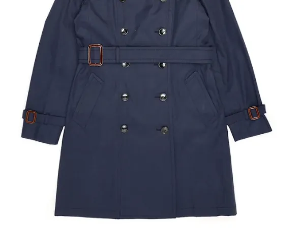 Double-Breasted Lapel Trench Coat