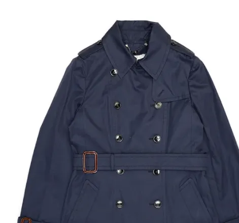 Double-Breasted Lapel Trench Coat