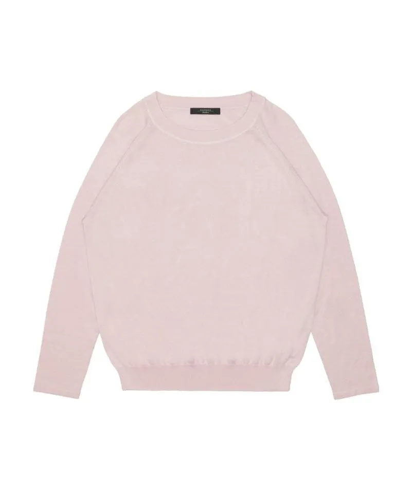 Round Collar Long Sleeve Sweater
