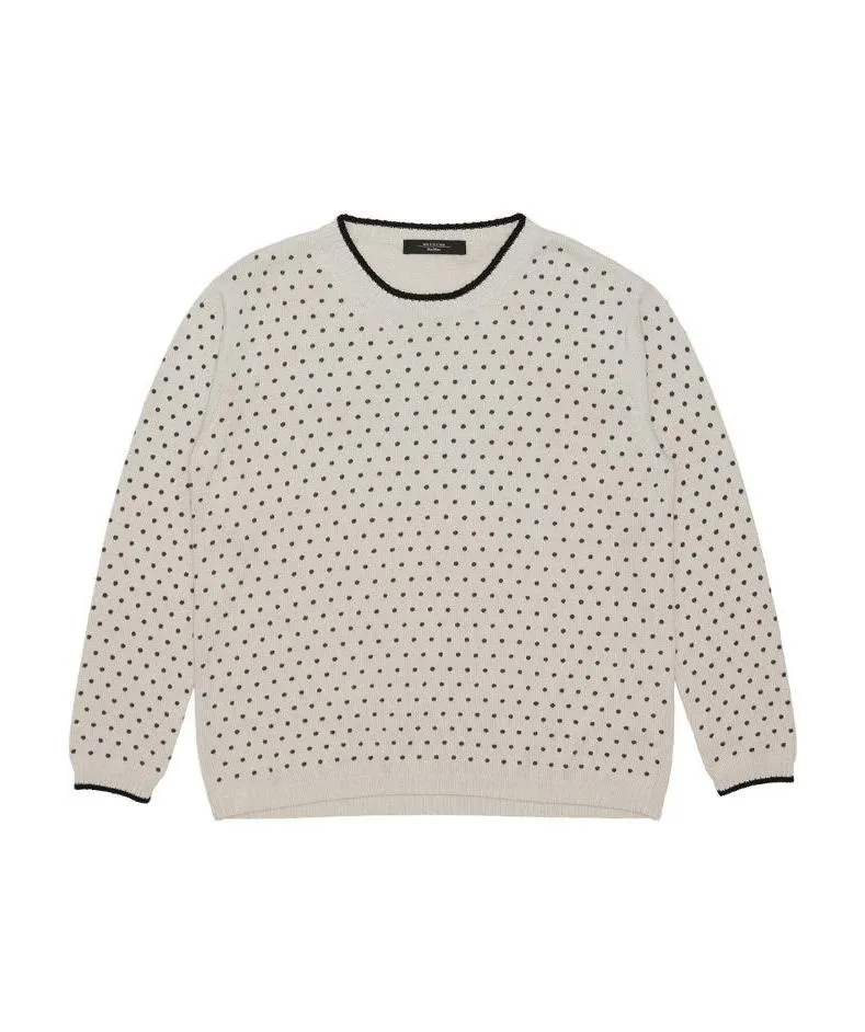 Polka Dot Printed Pullover