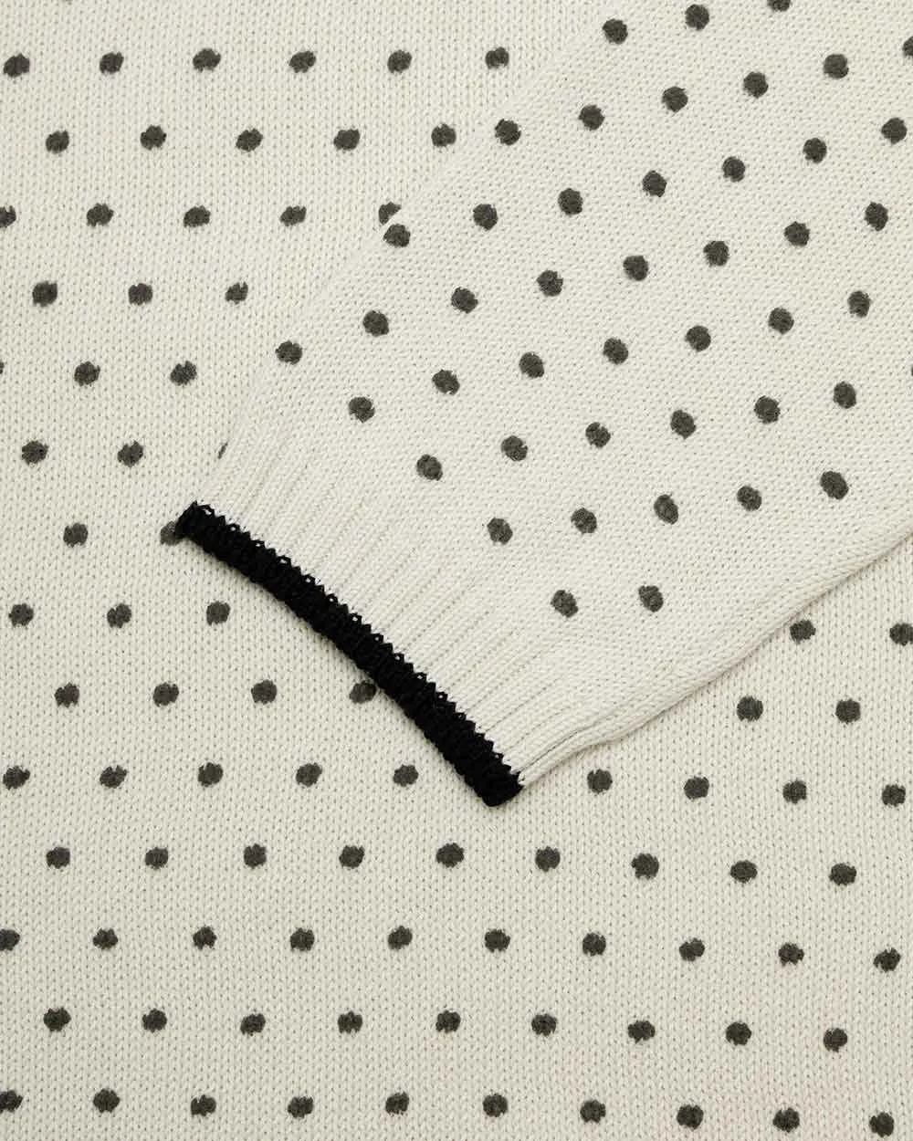 Polka Dot Printed Pullover