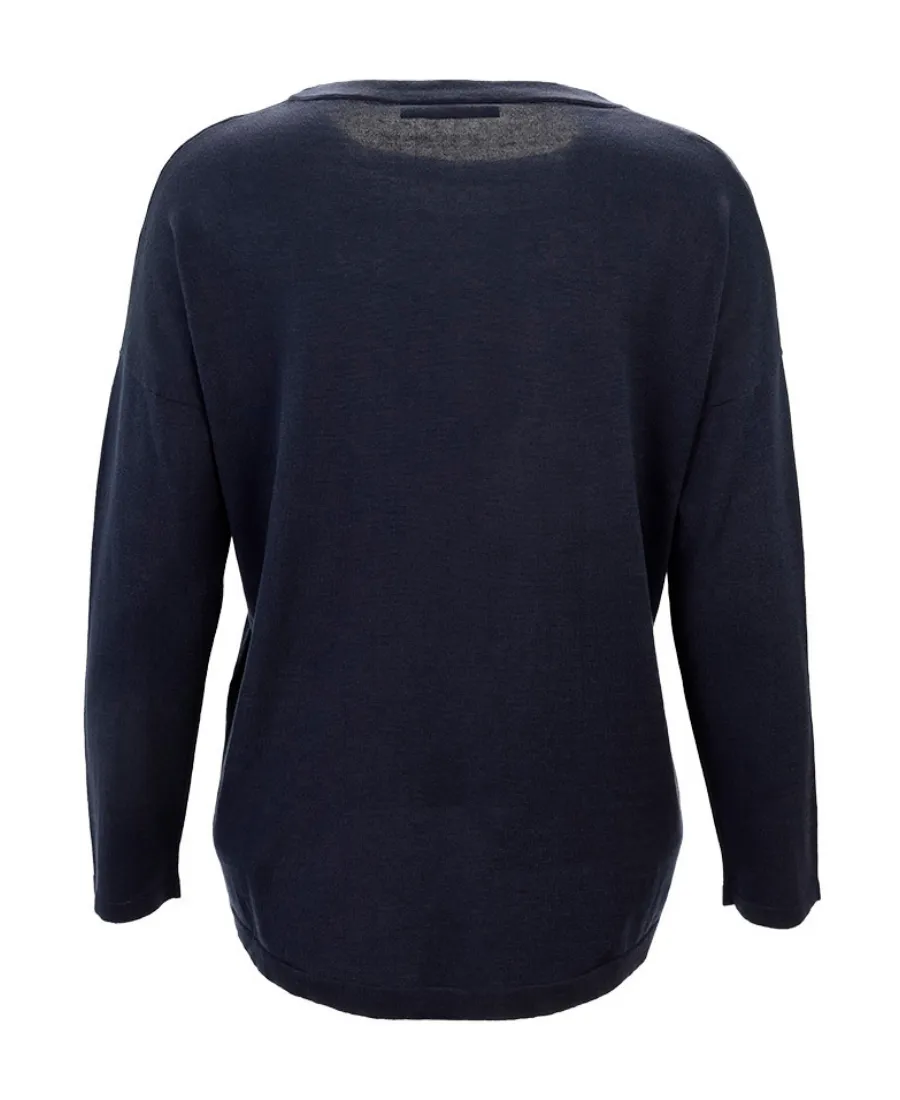 Round-Neck Long-Sleeved Pullover
