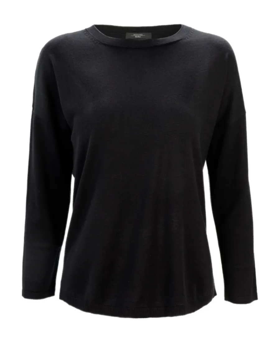 Round-Neck Long-Sleeved Pullover