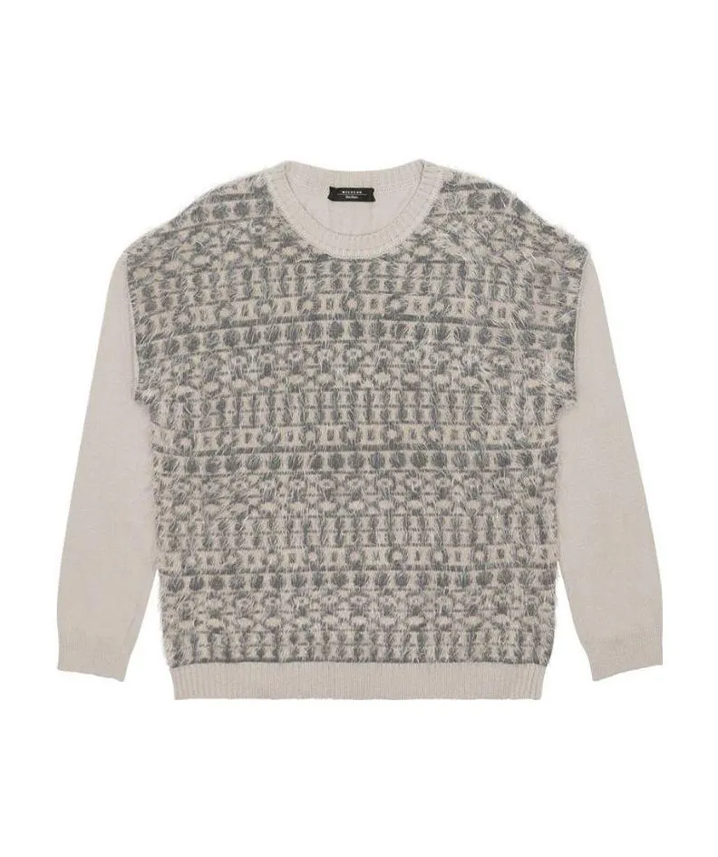Round-Neck Long-Sleeved Pullover