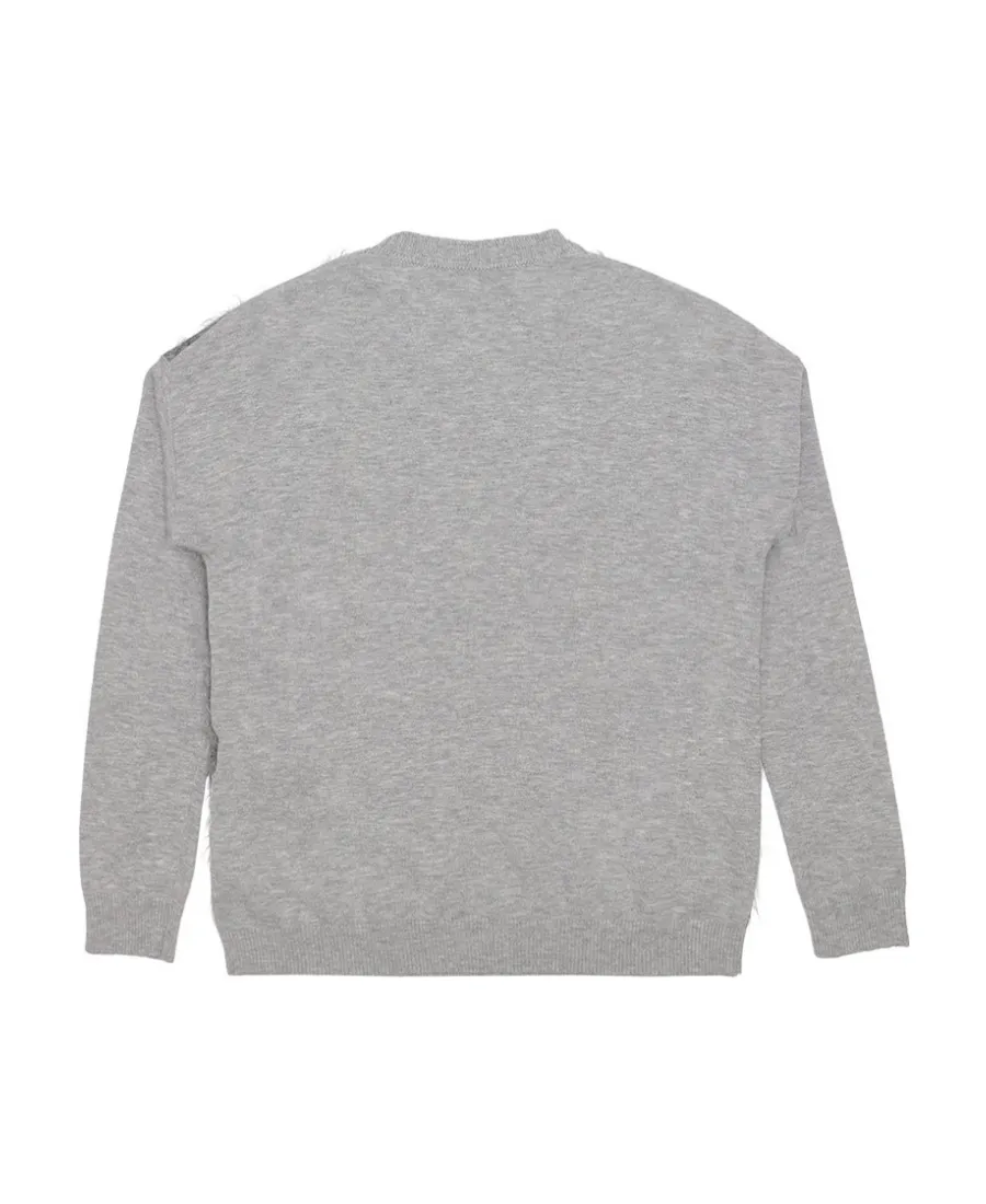 Round-Neck Long-Sleeved Pullover