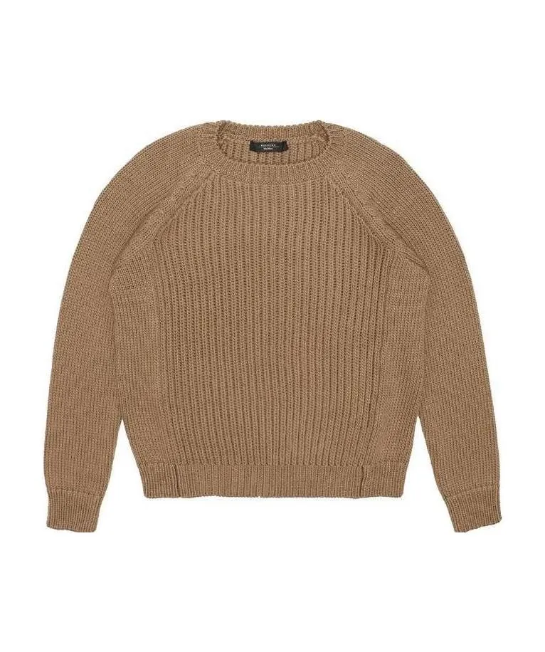 Round Neck Long-Sleeved Sweater