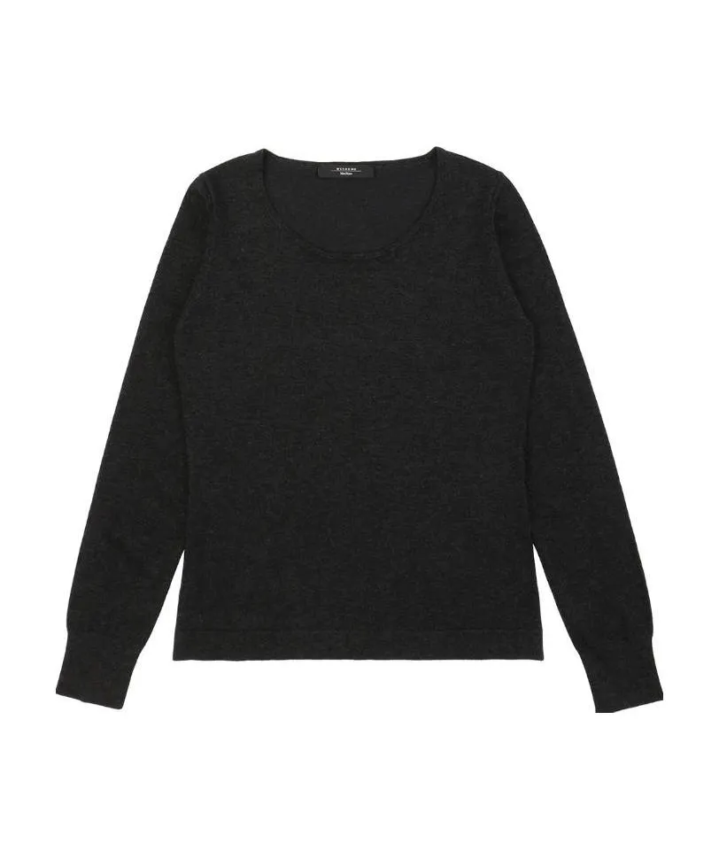 Round-Neck Long-Sleeved Pullover