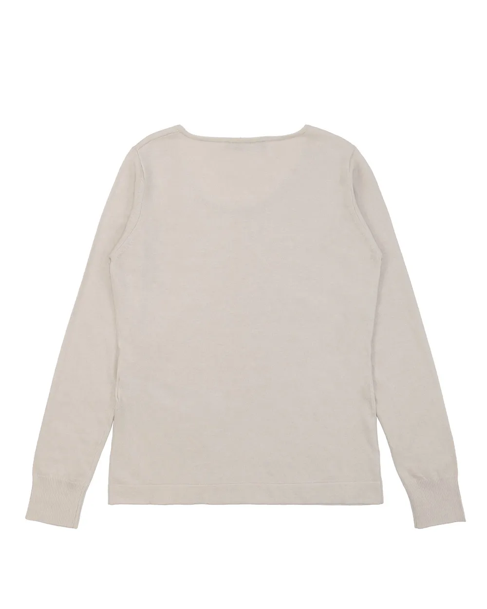 Round-Neck Long-Sleeved Pullover