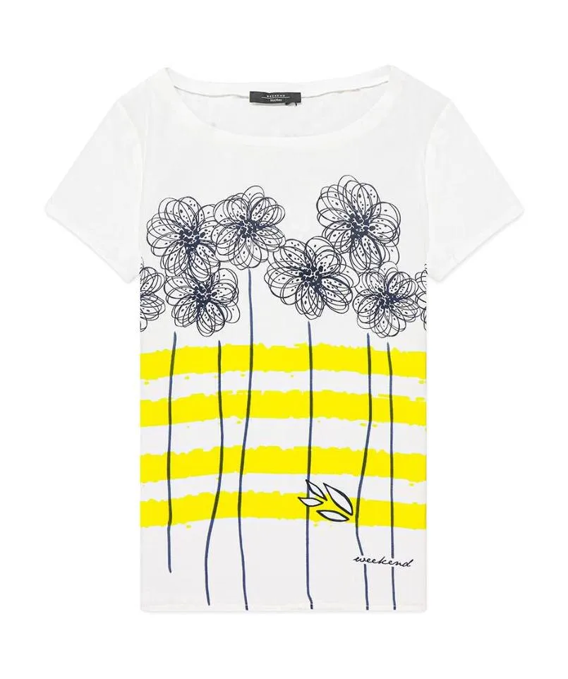 Printed T-Shirt With Round Neck