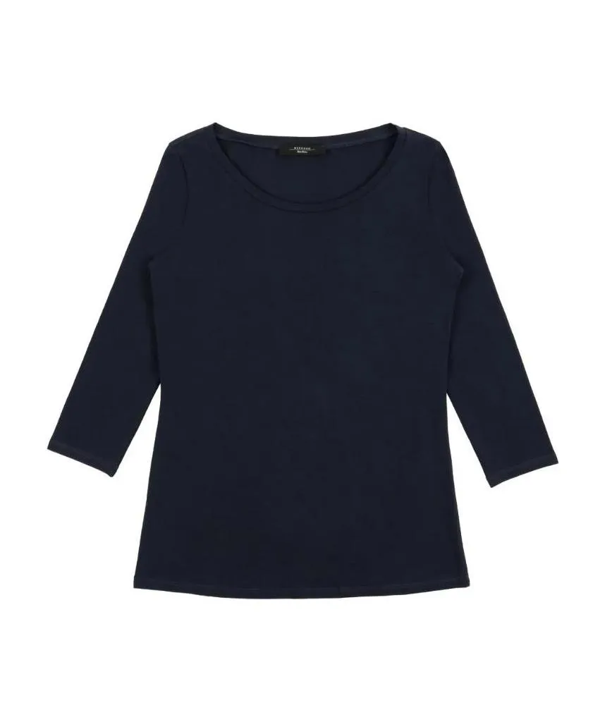Round Collar And Long-Sleeved T-Shirt