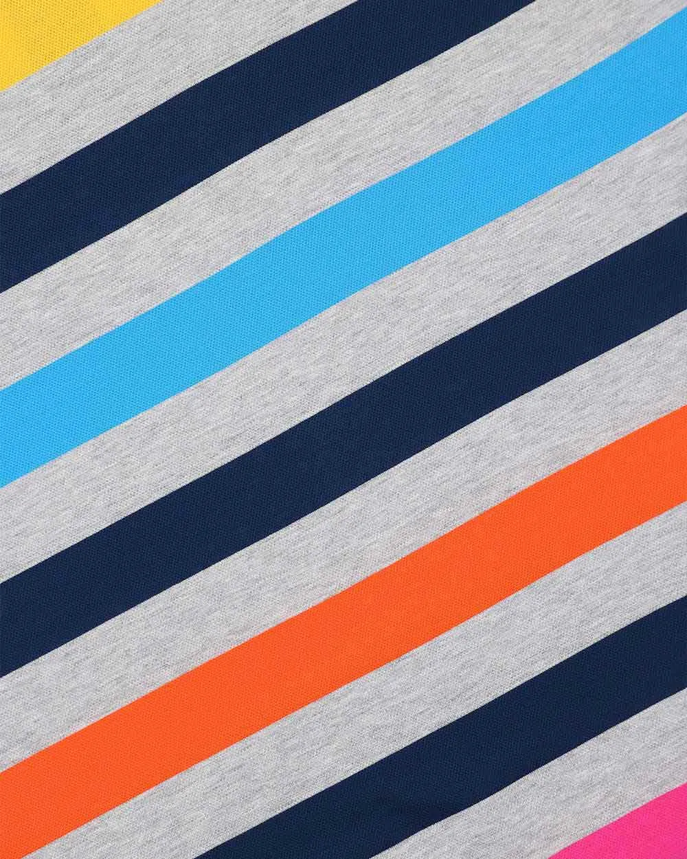 Striped Short-Sleeved Polo Shirt