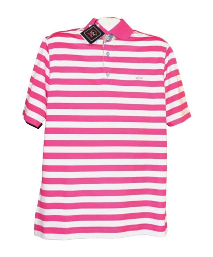 Pull-Down Short-Sleeved Polo Shirt