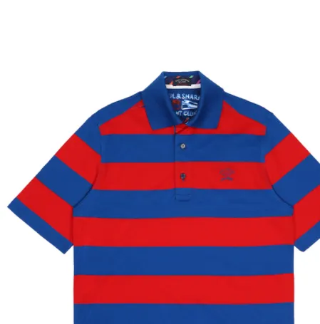 Striped Short-Sleeved Polo Shirt
