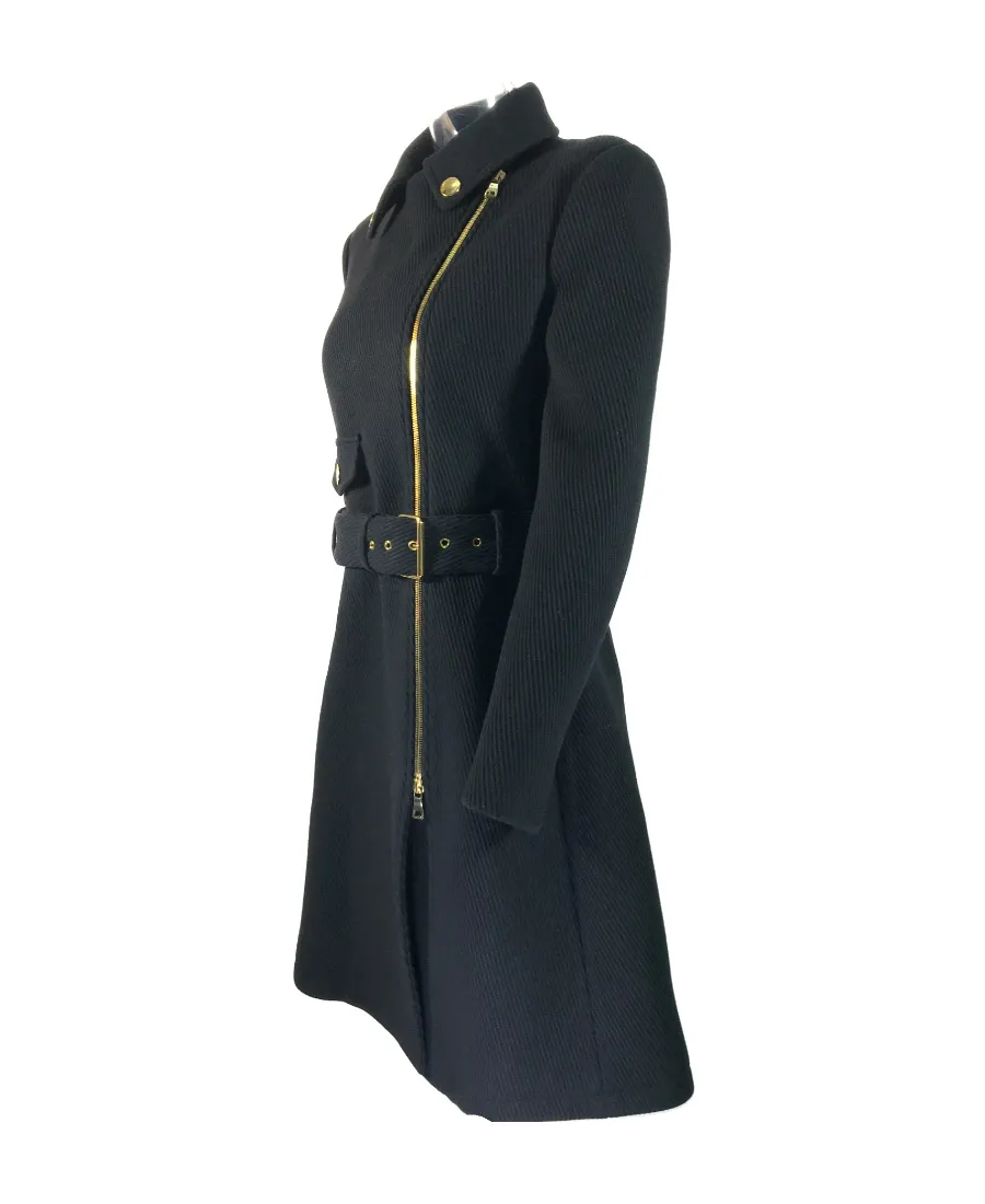 Oblique Cardigan Zipper Coat