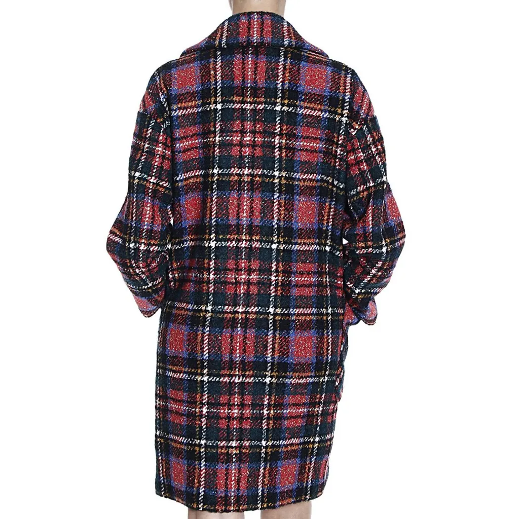 Checked Detail Coat
