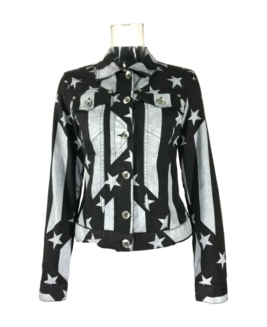 Logo Denim Coat