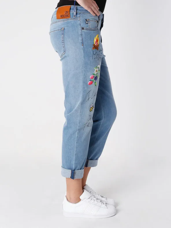 Printed Jeans