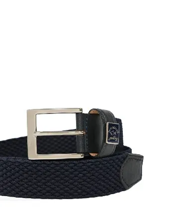 Dark Blue Logo Belt