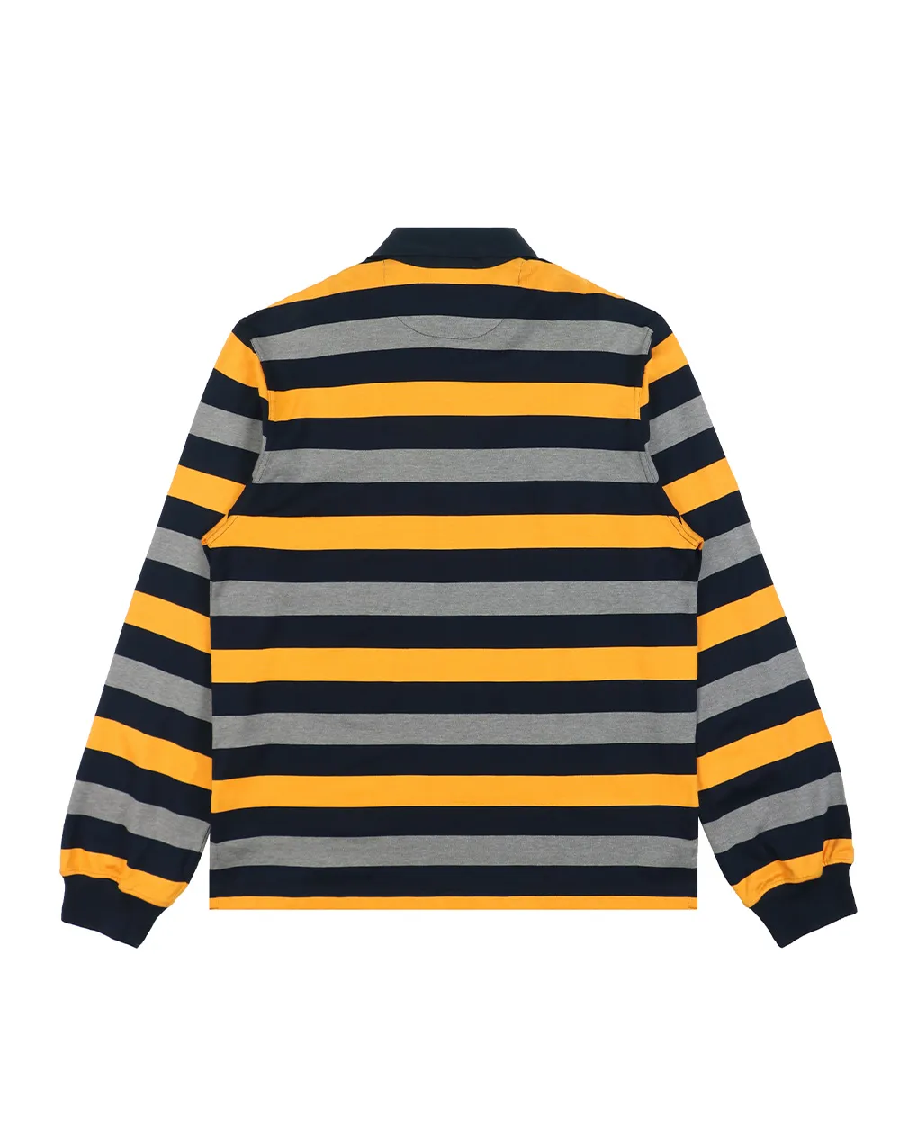 Striped Long-Sleeved Polo Shirt