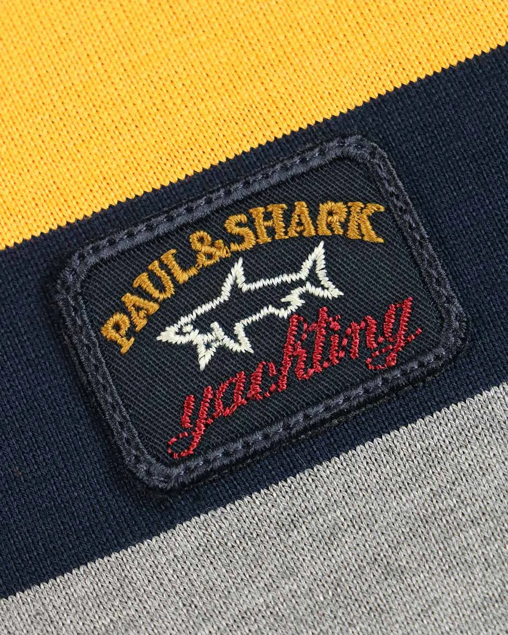 Striped Long-Sleeved Polo Shirt