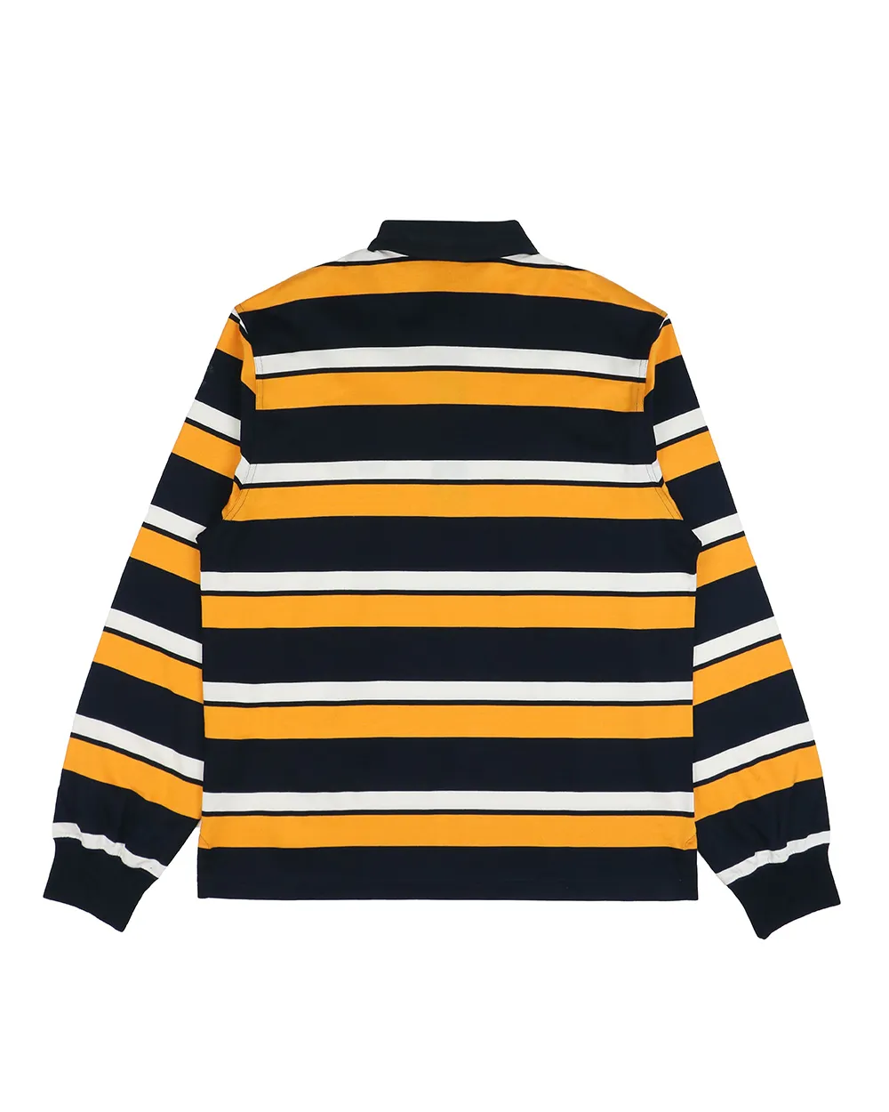 Striped Long-Sleeved Polo Shirt