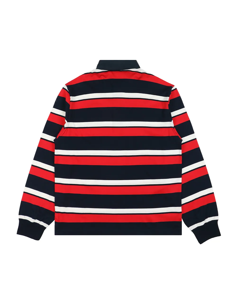 Striped Long-Sleeved Polo Shirt