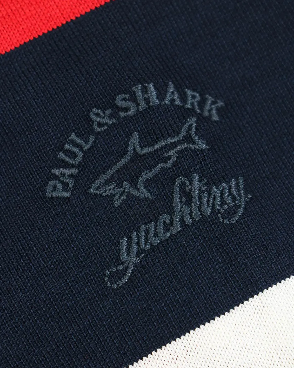 Striped Long-Sleeved Polo Shirt