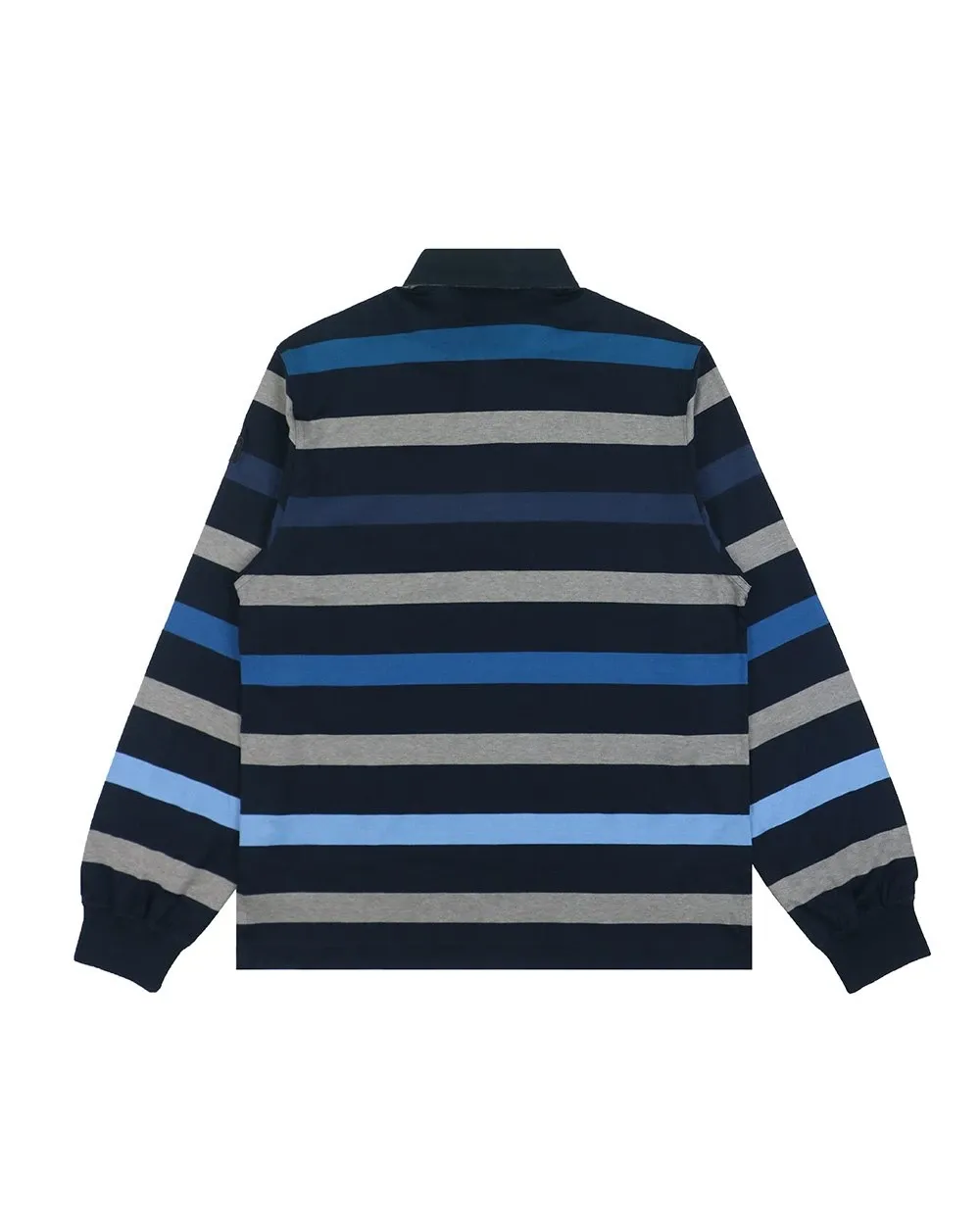 Striped Long-Sleeved Polo Shirt