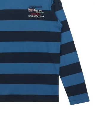 Striped Logo Long-Sleeved T-Shirt