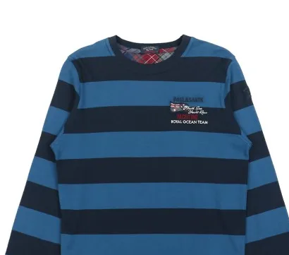 Striped Logo Long-Sleeved T-Shirt