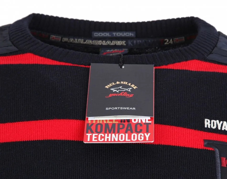 Black Striped Pullover