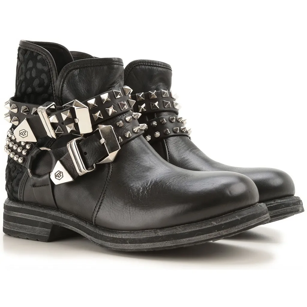 Black Logo Boots