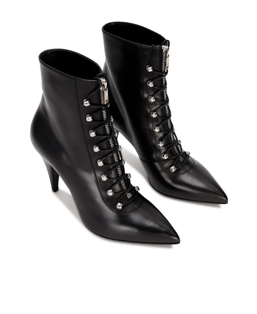 Logo High-Heeled Short Boots