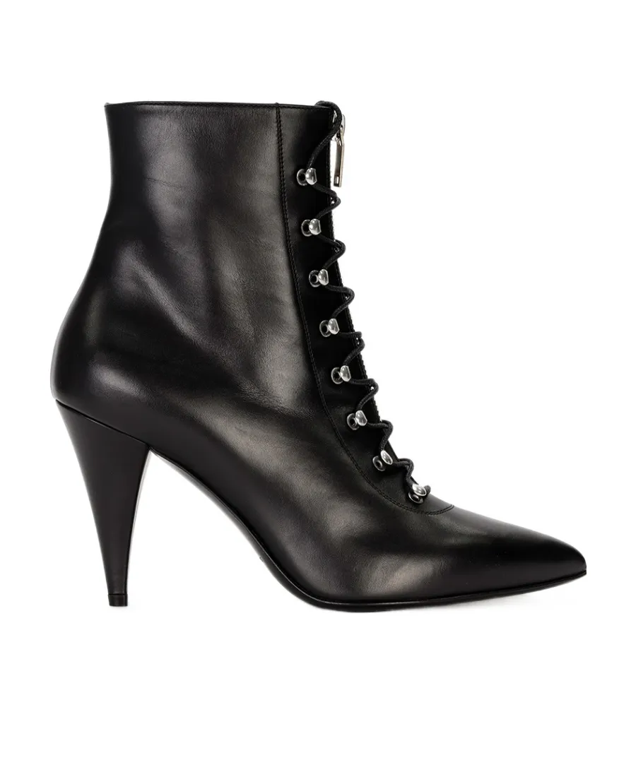 Logo High-Heeled Short Boots