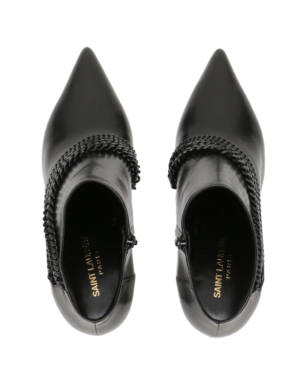 Pointed High-Heeled Ankle Boots