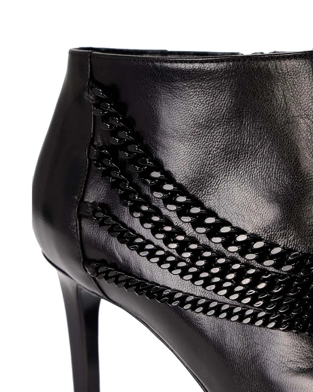 Pointed High-Heeled Ankle Boots