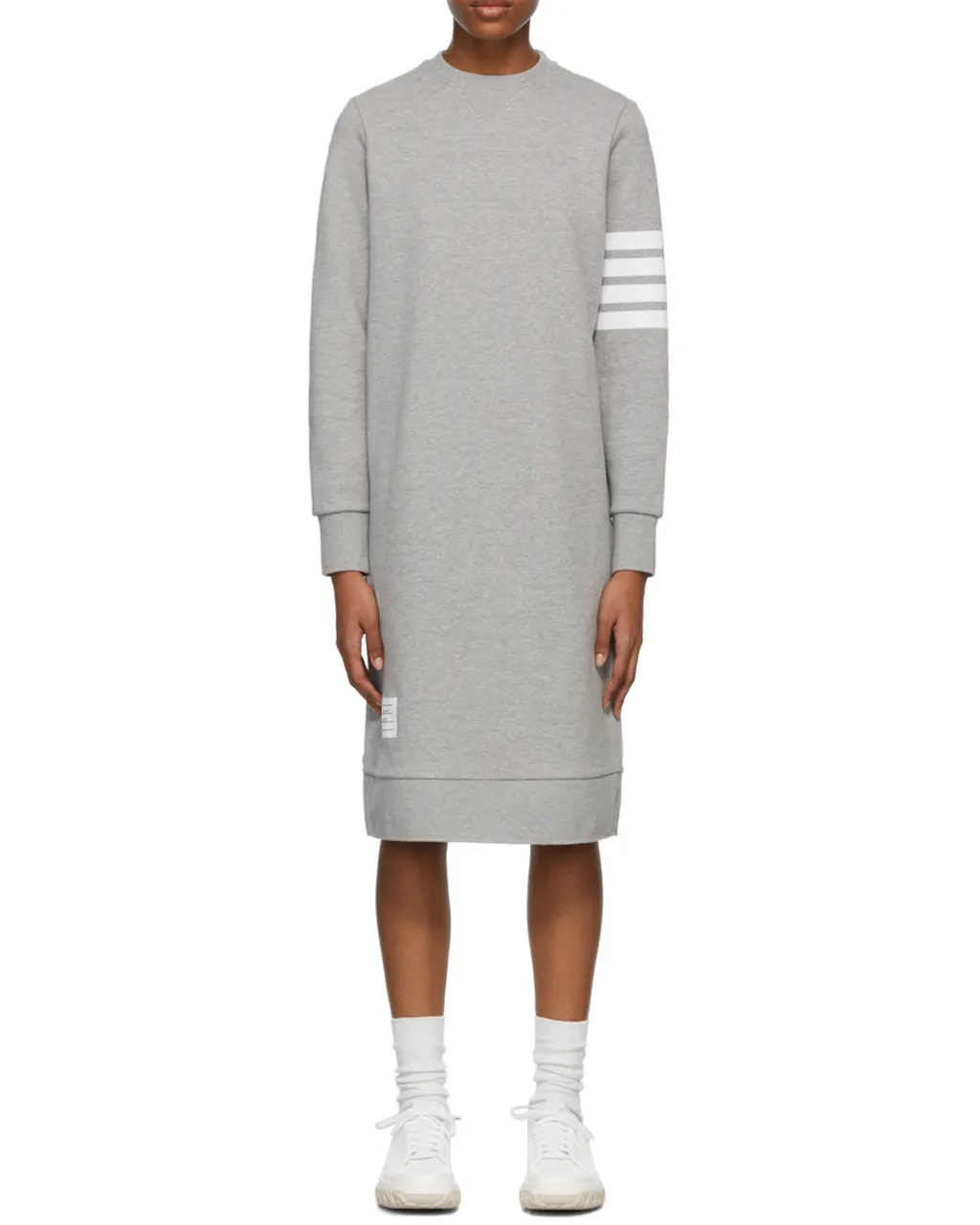 Thom Browne 4-Bar Sleeve Sweatshirt Dress
