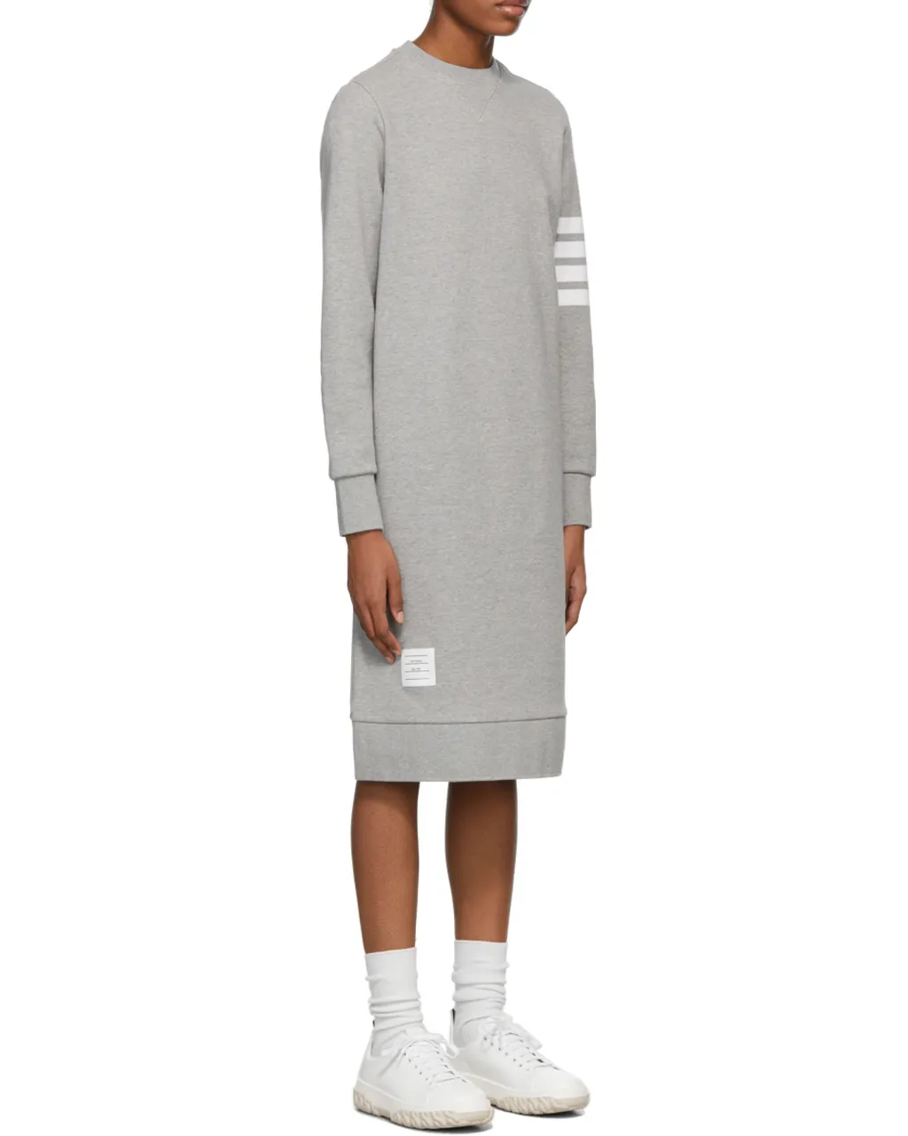 Thom Browne 4-Bar Sleeve Sweatshirt Dress