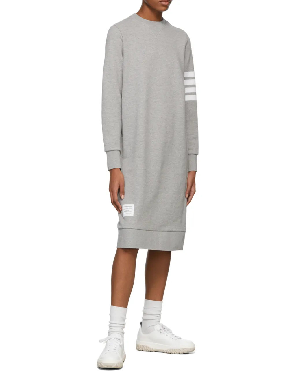 Thom Browne 4-Bar Sleeve Sweatshirt Dress